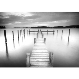 Fotobehang poster 3009 natuur steiger planken meer