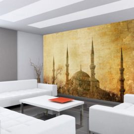 Fotobehang poster 0267 turkije istanbul moskee minaret