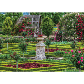 Fotobehang poster 2087 bloemen tuin