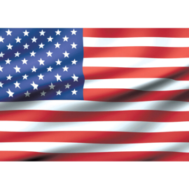 Fotobehang 2570 vlag USA Amerika stars stripes