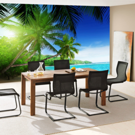 Fotobehang poster 3160 palm strand zee tropisch