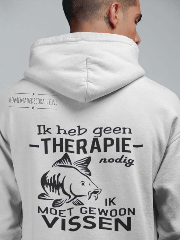 Karper hoodie Therapie vissen | Heren | Homemadedecoratie Therapie vissen snoek | Heren | Homemadedecoratie
