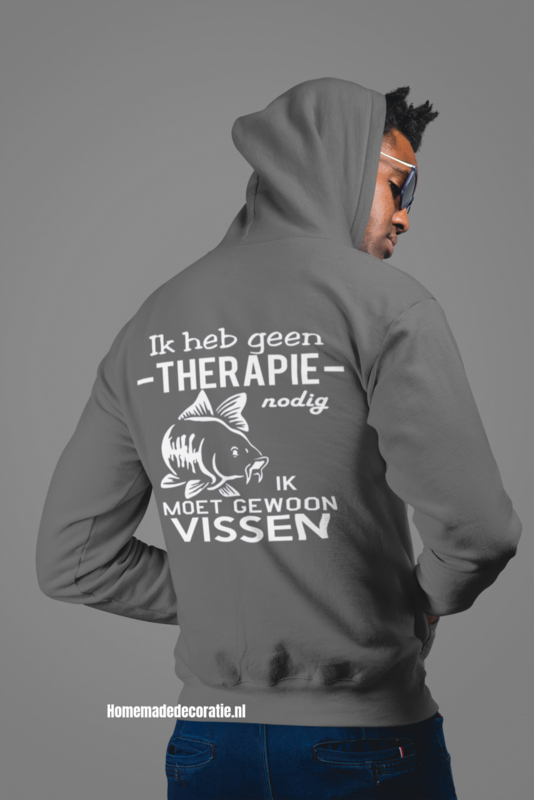Karper hoodie Therapie vissen | Heren | Homemadedecoratie Therapie vissen snoek | Heren | Homemadedecoratie