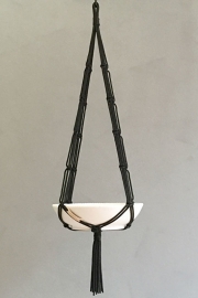 macrame hanger zwart #0601