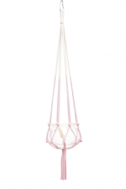 macrame hanger pink #0201