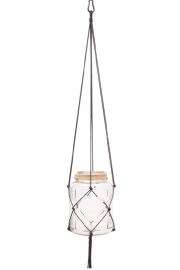 macrame hanger zwart #0401