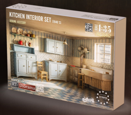 RT35462 1:35 RT-Diorama Kitchen Interior Set (1940's)