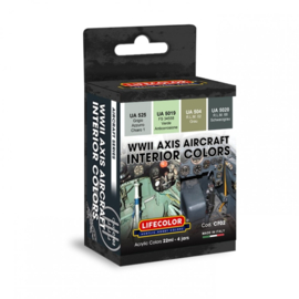 CF02 Lifecolor WWII Axis Aircraft Interior Colors   (This set contains 4 acrylic colors)
