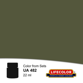 UA482 Lifecolor US Amry Uniforms 1948-1980 OG 107 Dark Variant