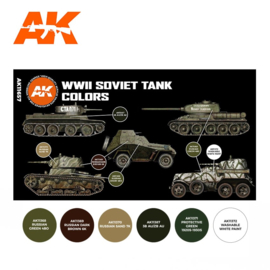 AK11657 3rd Gen WWII SOVIET TANK COLORS