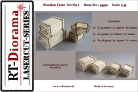 RT35550 1:35 RT-Diorama Wooden Crate Set No.1