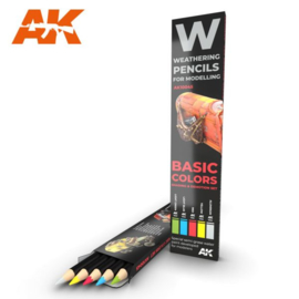 AK10045 Basic Colors Shading & Demotion set (5 Pecils)