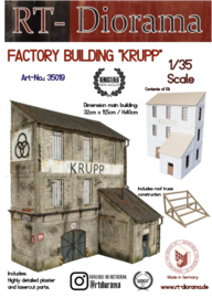 RT35019 1:35 RT-Diorama Factory Building "KRUPP" (32cmx11,5cm x40cm)