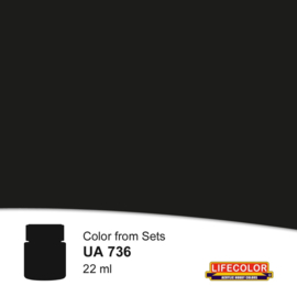 UA736 LifeColor Burned Black (22ml) FS37030