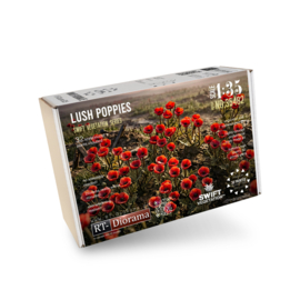 RT35482 1:35 RT-Diorama Lush Poppies [Swift Vegetation]