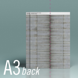 MT896 1:87 (HO) A3 Retaining wall concrete 2 weathered (420mm x 297mm x 10mm)