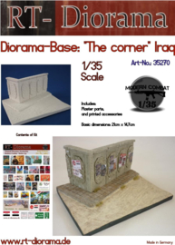 RT35270  1:35 RT-Diorama Diorama-Base: "The corner" (Iraq) 21cm x 14,7cm