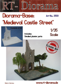 RT35131 1:35 RT-Diorama Diorama-Base: "Medieval Castle Street" (37cmx25cm)x