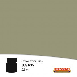 UA635	LifeColor Medium Green-grey MS 3 (22ml) Part of set CS33