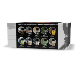 AK9751 - Total Weathering Effects Set - 10x35ml