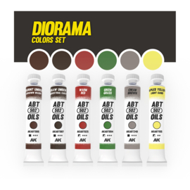AKABT307 Abteilung 502 Dioramas Colors Set (6 Oil  Colors)