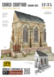 RT35040 Diorama Base: Church Courtyard 32,5 x 31,5 x 28cm