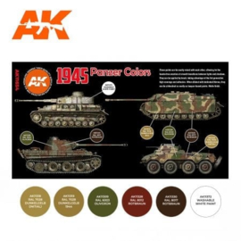 AK11654 3rd Gen 1945 PANZER COLORS