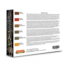 CS21 Lifecolor Rail Weathering (This set contains 6 acrylic colors)