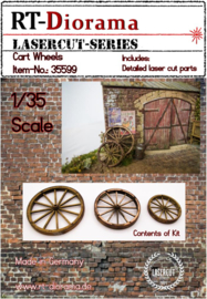 RT35599 1:35 RT-Diorama  Cart whells (3 pcs.)