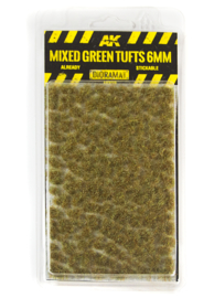 AK8119 Mixed green tufts 6mm