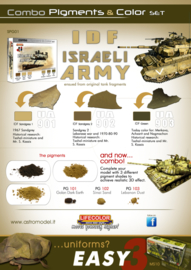 SPG01 Lifecolor Israeli Army Pigment & Colour Combo Set (This set contains 3 Acrylic colors and 3 pigments)