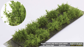 WB150060 SDLG Shrubs light green  10 pieces (20-30 mm)