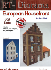 RT35248 1:35 RT-Diorama European Housefront  Incl. lasered door and windows