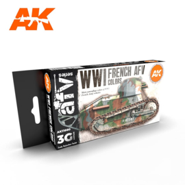 AK11660 3rd Gen WWI FRENCH AFV COLORS
