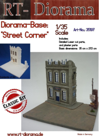 RT35197 1:35 RT-Diorama Diorama-Base: "Street Corner" 35 cm x 27,5 cm