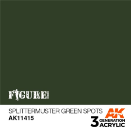 AK11415 SPLITTERMUSTER GREEN SPOTS