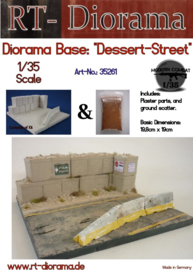 RT35261 Diorama-Base: "Dessert Street" 19,8cm x 19cm