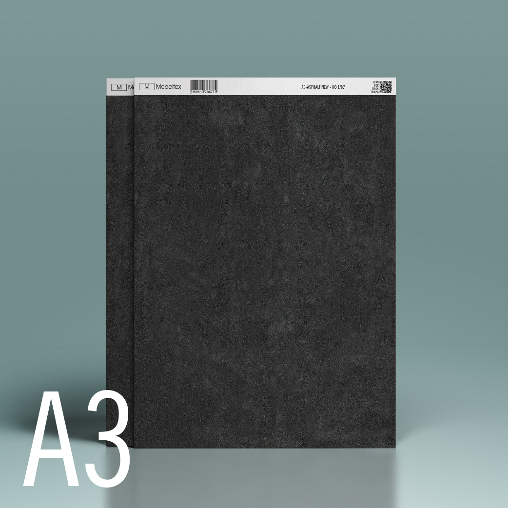 MT779 1:87 (HO) A3 Asphalt New (420mm x 297mm x 10mm)
