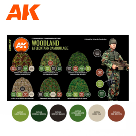 AK11632 WOODLAND & FLECKTARN CAMOUFLAGE