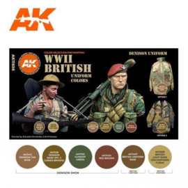 AK11636 3rd Gen WWII BRITISH UNIFORM COLORS