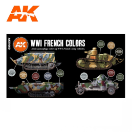 AK11660 3rd Gen WWI FRENCH AFV COLORS