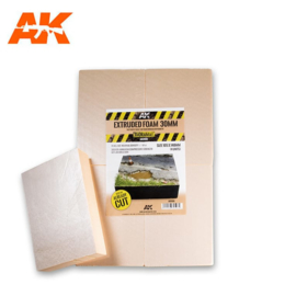 AK8100 Extruded Foam 30mm Size A4  precut in 4