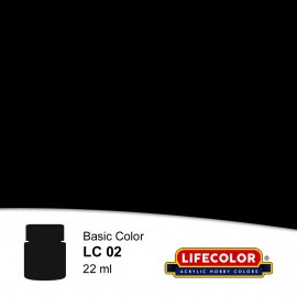 LC02 Lifecolor Matt Black 22ml FS 37038