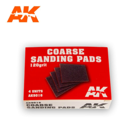AK9016  Coarse Sanding Pads – 120 GRIT. 4 UNITS.