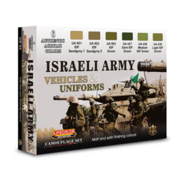 CS32 Lifecolor Israeli Army Vehicles & Uniforms Set (This set contains 6 acrylic colors)