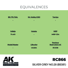 RC866 Silver Grey No.28 (BS381)