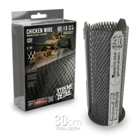 RT35327 1:35 RT-Diorama Ultra-Fine Chicken Wire [Diamond. Shape]  6 x 30 cm rolled-out mesh size