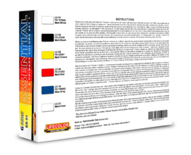 BES01 Lifecolor Essentials color set 1  (6x 22ml Acrylfarben)