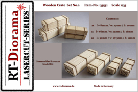 RT35551 1:35 RT-Diorama Wooden Crate Set No.2