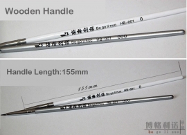 HB001 High quality fine brush set (Short Hair) size 0/00 and 000 (Oil and Acrylic) Weasel Hair